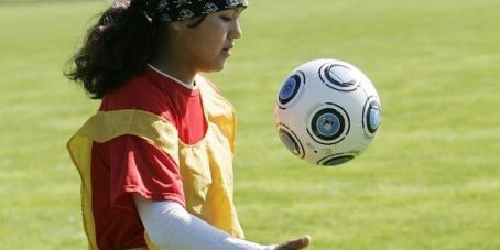 عکس از تمرين تيم ملی فوتبال زنان افغانستان